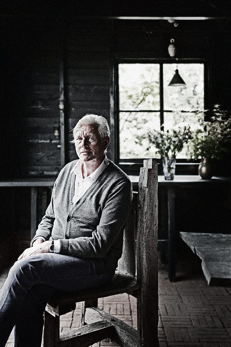 Dutch garden designer Piet Oudolf in his shed for Holland Herald magazine, the Netherlands